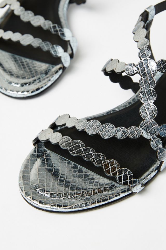 Elvio Zanon Metallic Gladiator Sandals | Anthropologie