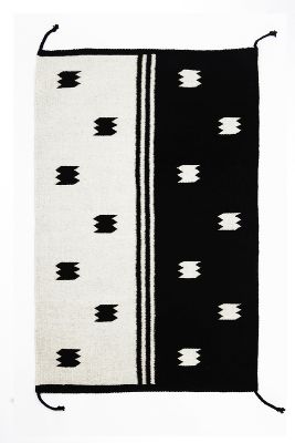 Shop Archive New York Zapotec Black & Ivory Split Rug