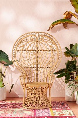 Rattan on sale peacock chair