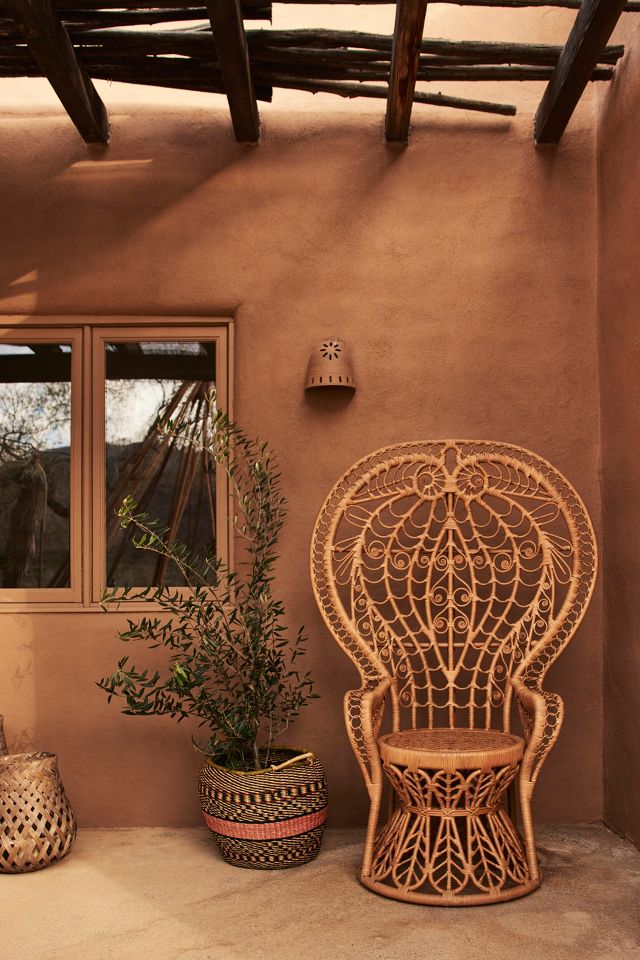 Rattan chair anthropologie sale