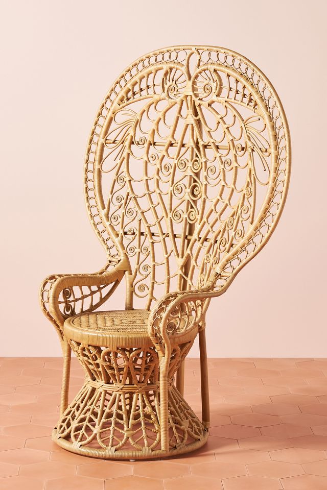 Anthropologie outlet rattan chair