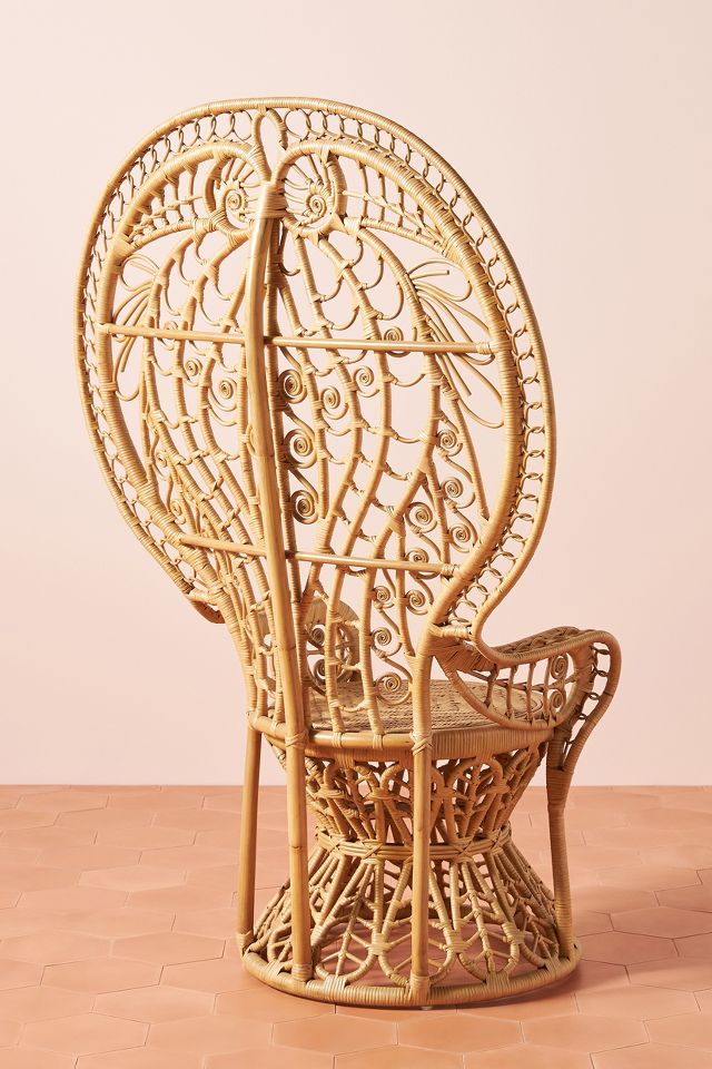 Rattan discount chair anthropologie