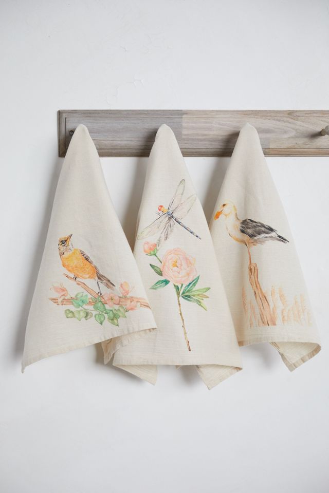 Sweet Fauna Cotton Tea Towel #1