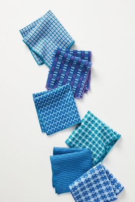 Woven Geo Dishcloths, Set of 6