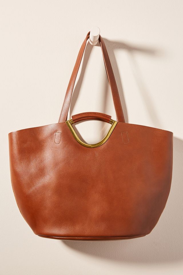 nat & nin, Bags, Nat Nin Leather Calvi Tote Bag