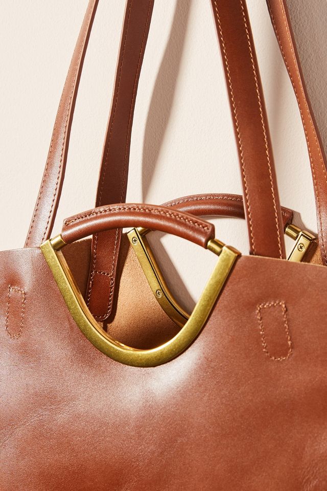 nat & nin, Bags, Nat Nin Leather Calvi Tote Bag