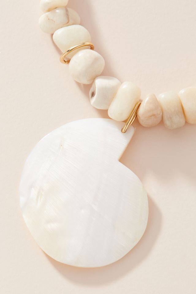 Tess Shell Pendant Necklace #1