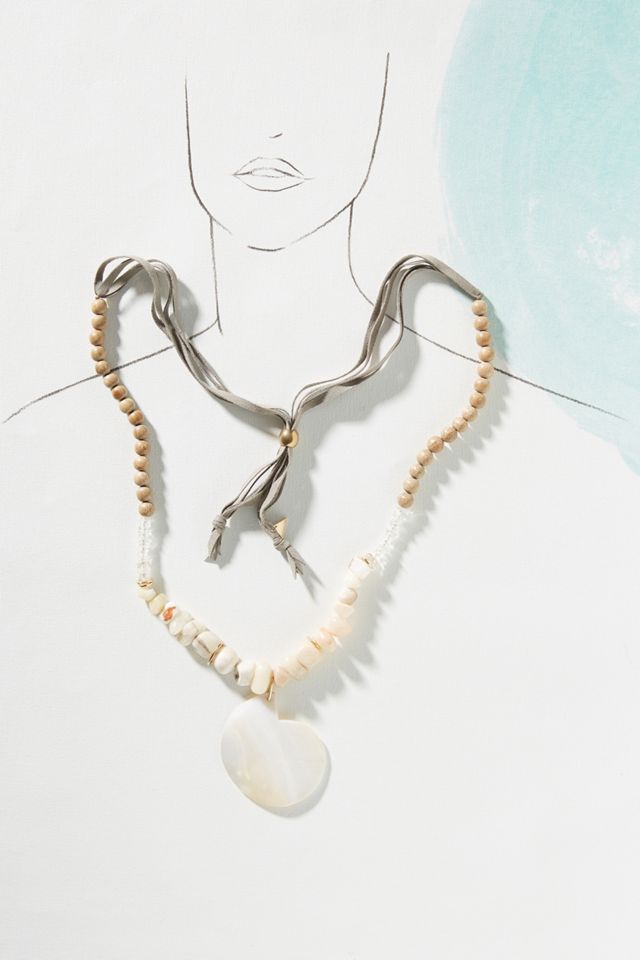 Tess Shell Pendant Necklace #2