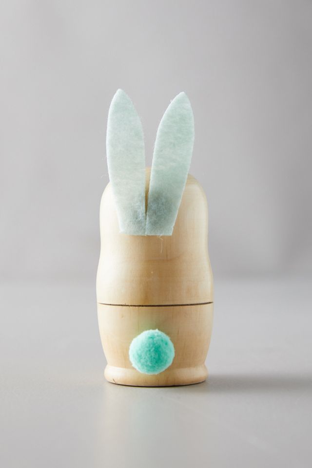 Wood Nesting Easter Bunnies #3