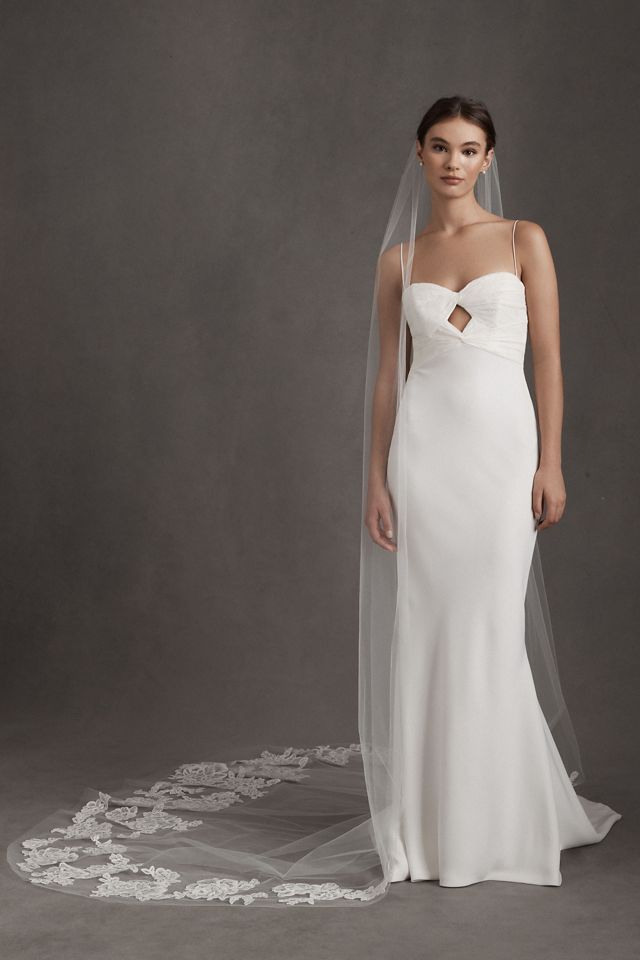 Amsale Noni Cathedral Veil #1