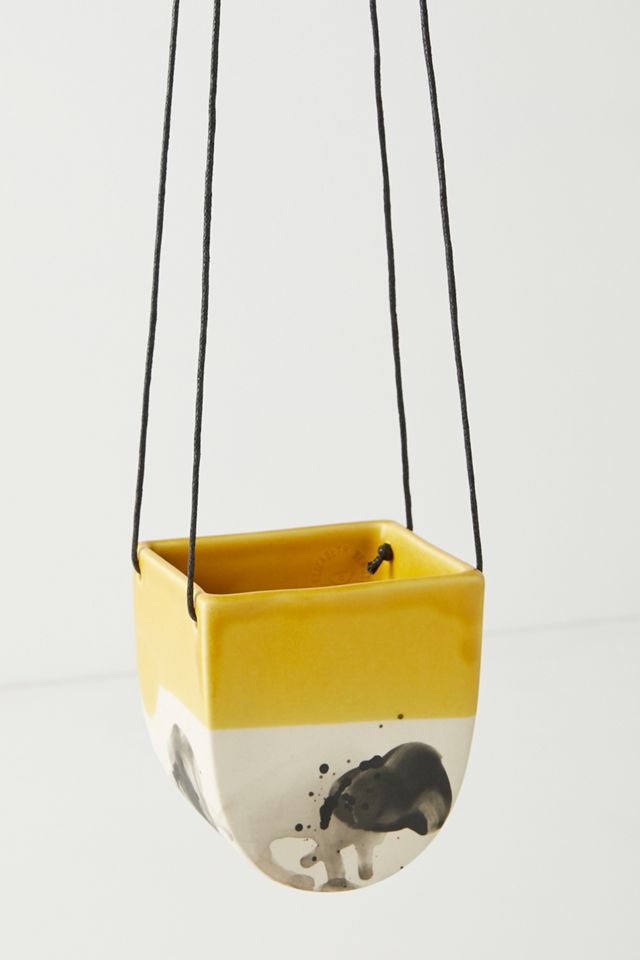 Elizabeth Benotti Half Moon Hanging Planter #1