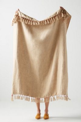 Linen Throw Blanket