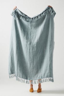 Linen Throw Blanket