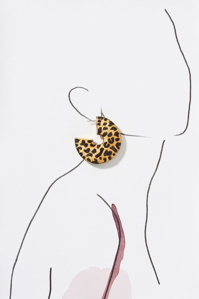 Mignonne Gavigan Leopard Hoop Earrings #2