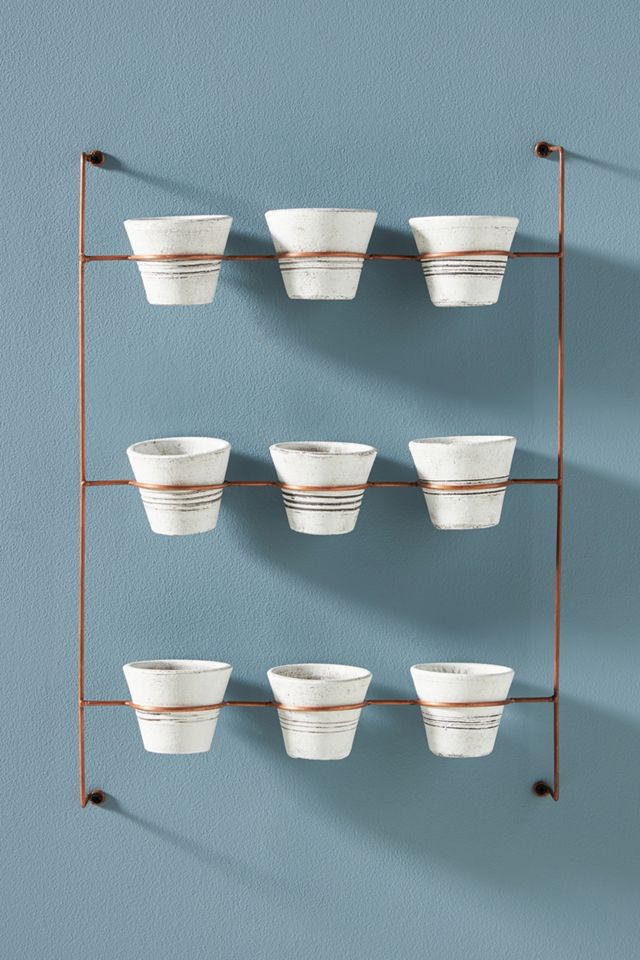 Hanging Clay Pots, Set of 9 #1