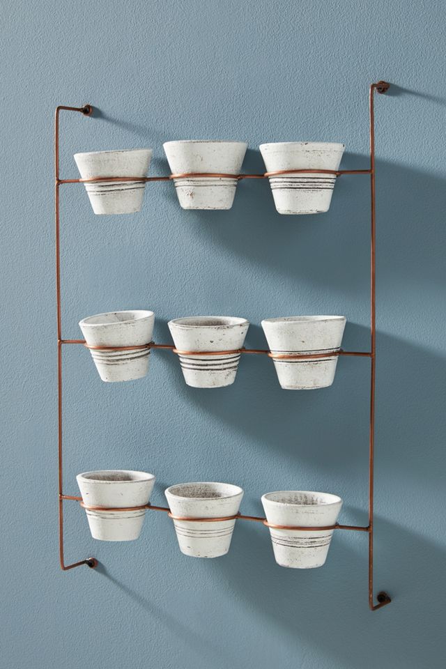 Hanging Clay Pots, Set of 9 #2