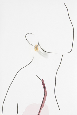 Wooden Face Earrings Wooden Lauryn Hill Face Hoop Earrings Afrocentric Ethnic Urban C 781757 - Foto 3