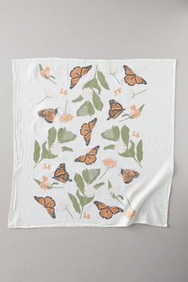 Monarchs + Milkweed Dish Towel