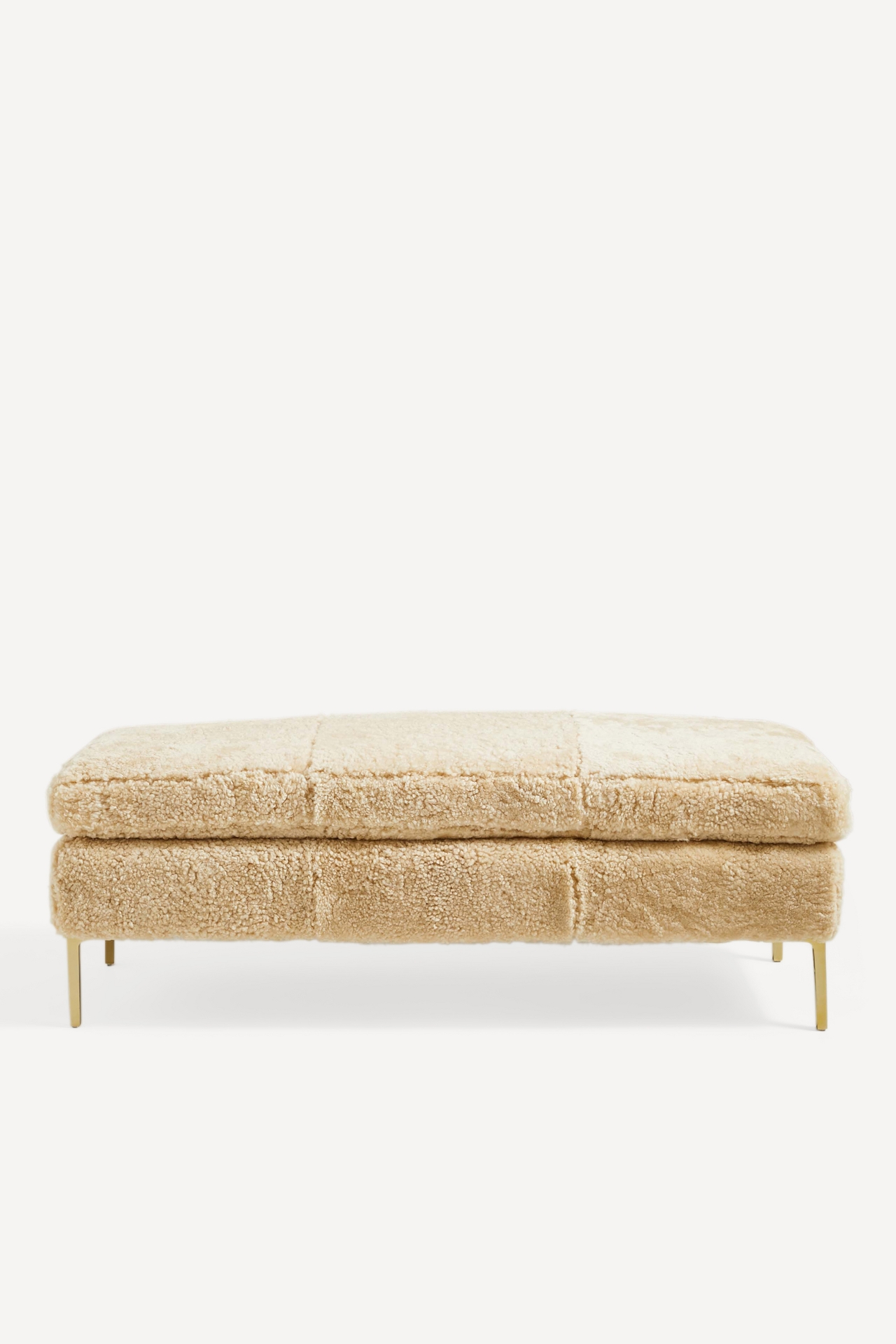 Shearling Bouclé Edlyn Bench