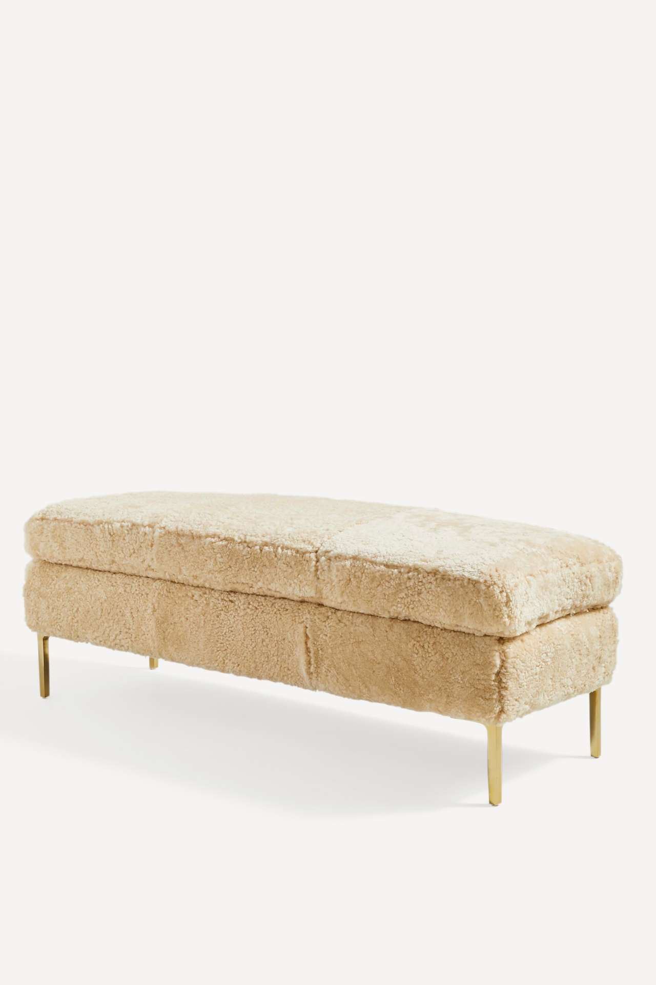 Shearling Bouclé Edlyn Bench