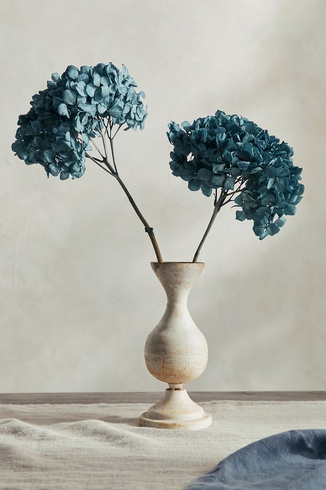 Dried Hydrangea Flower Bunch - Blue Color