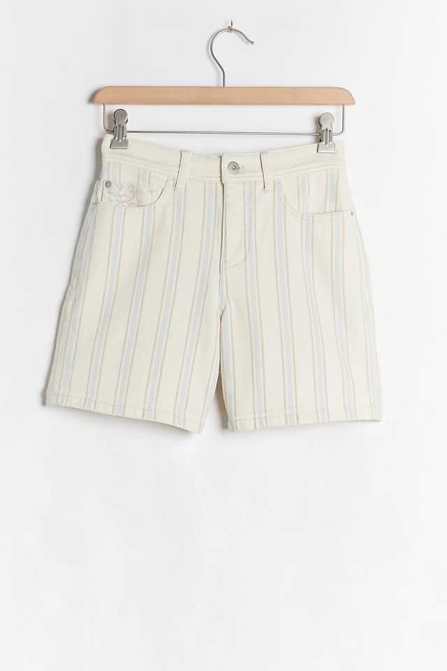 Pilcro High-Rise Slim Boyfriend Denim Shorts | Anthropologie