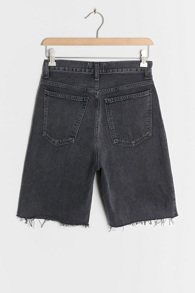 AGOLDE Pinch Waist Ultra High-Rise Denim Bermuda Shorts #1