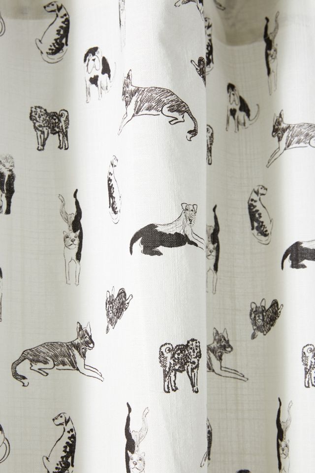 Lounging Hound Shower Curtain #1