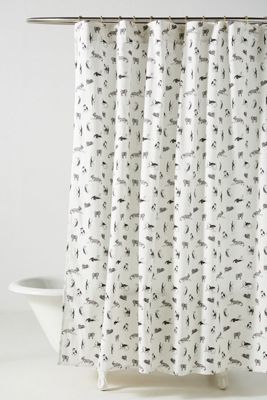 Lounging Hound Shower Curtain