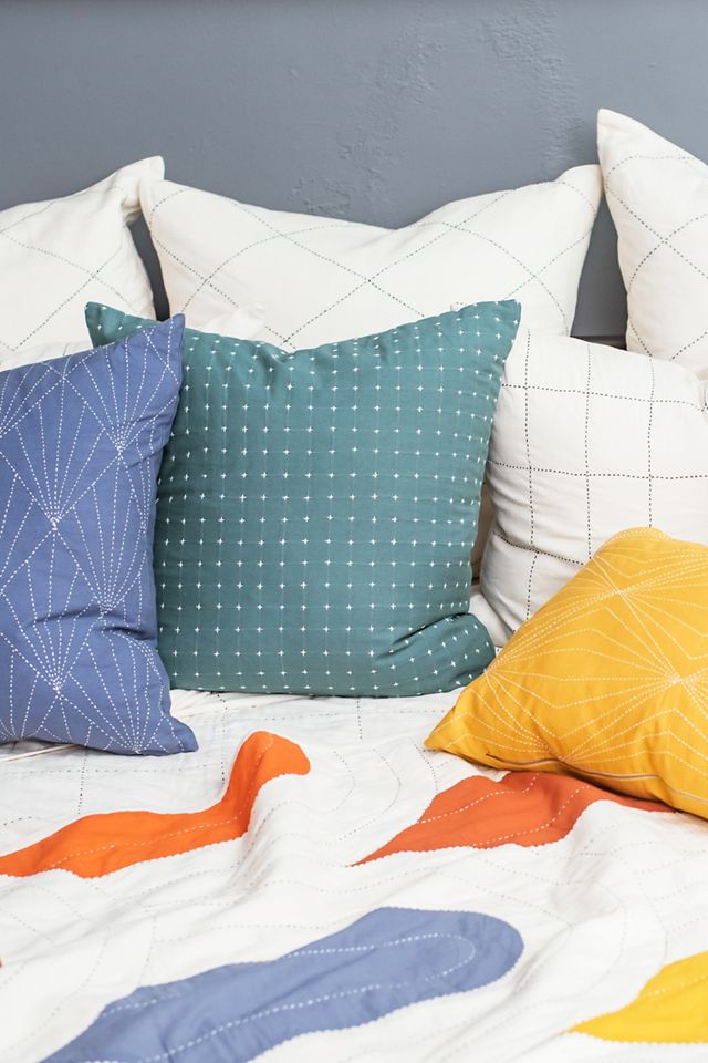 Anchal Cross-Stitch Toss Pillow #1