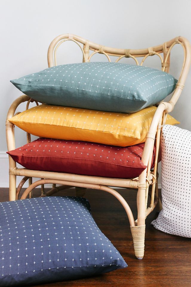 Anchal Cross-Stitch Toss Pillow #3