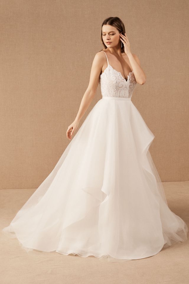 Hayley paige 2025 dress with overskirt