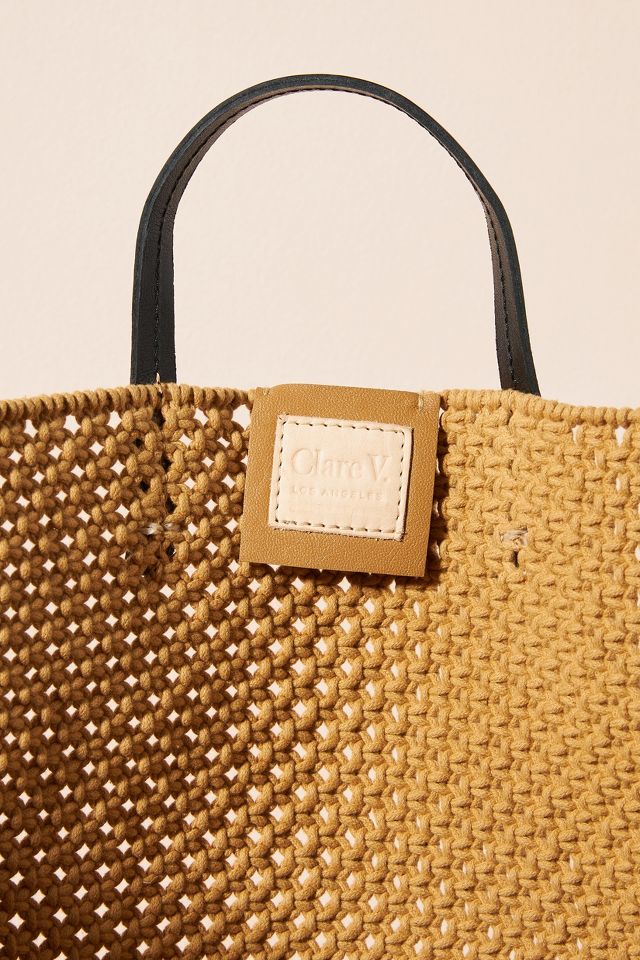 Clare V. Ciao Knitted Tote - Neutrals Totes, Handbags - W2429107