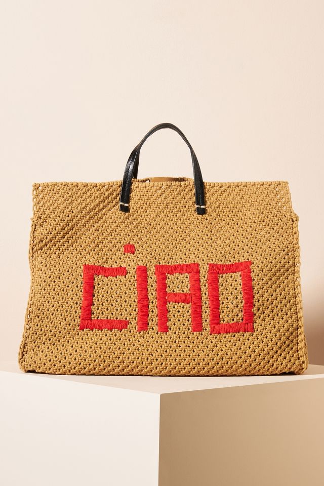 Clare V. Ciao Knitted Tote - Neutrals Totes, Handbags - W2429107