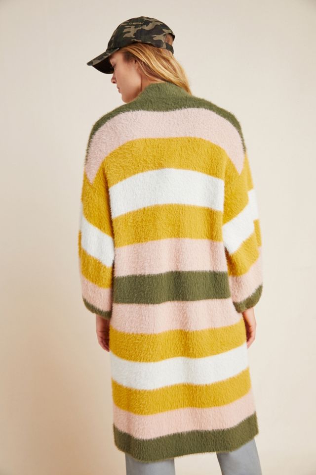 Cozy Striped Duster Kimono #2