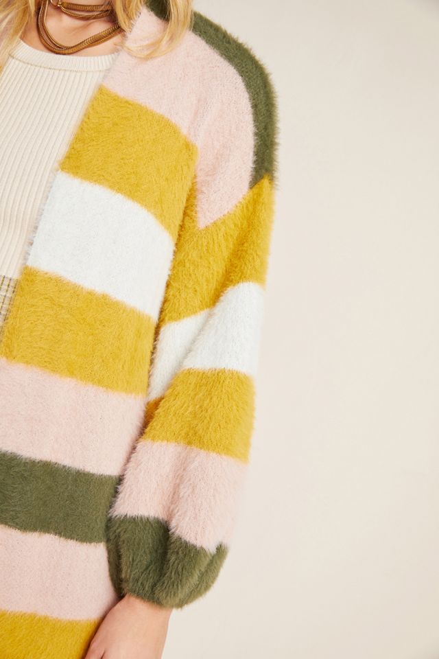 Cozy Striped Duster Kimono #3