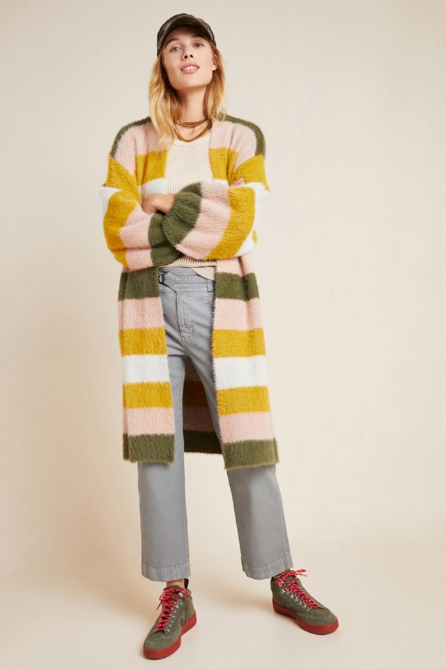 Cozy Striped Duster Kimono #4