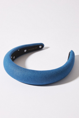 Lele Sadoughi Denim Padded Headband | Anthropologie display picture 2