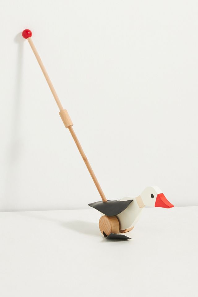 Wooden Push-Along Goose #1
