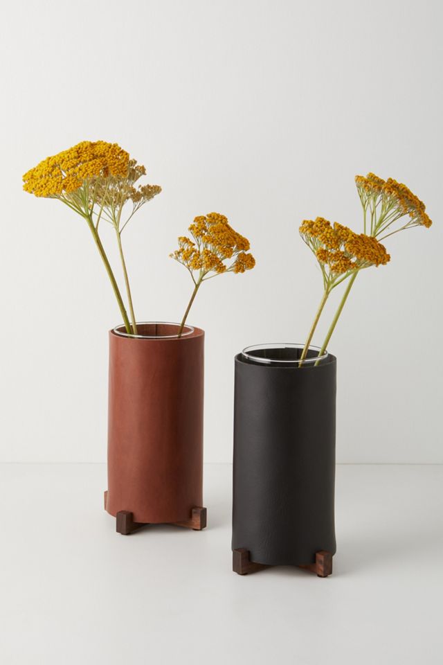 Sylvan Park Leather Vase
