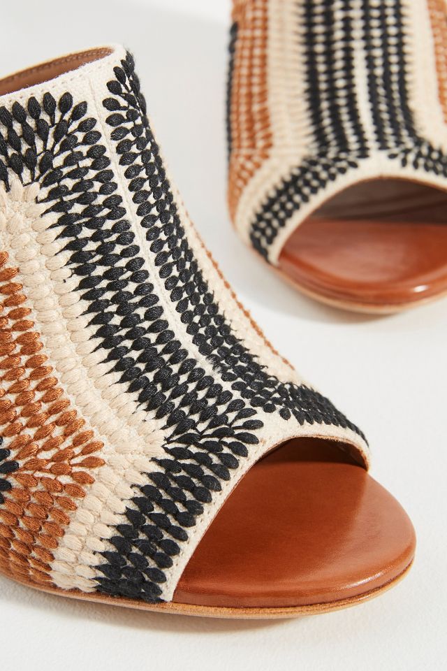 Bernardo Nala Woven Heeled Mules