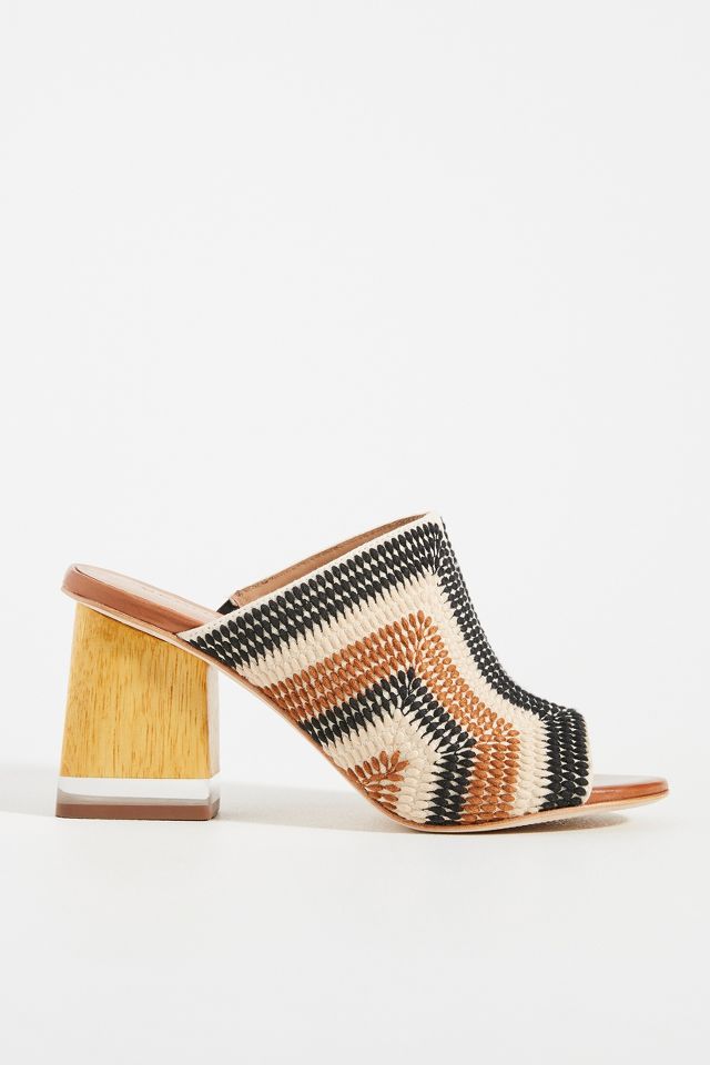 Bernardo nala 2025 woven heeled mules