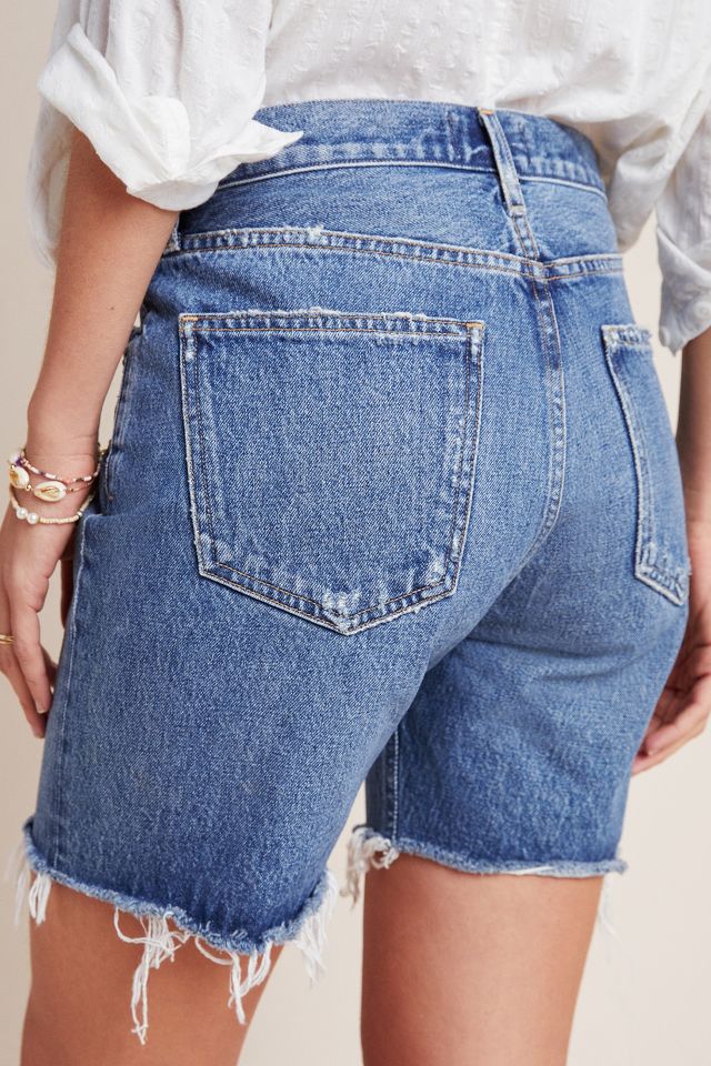 AGOLDE Rumi Ultra High Rise Denim Bermuda Shorts Anthropologie