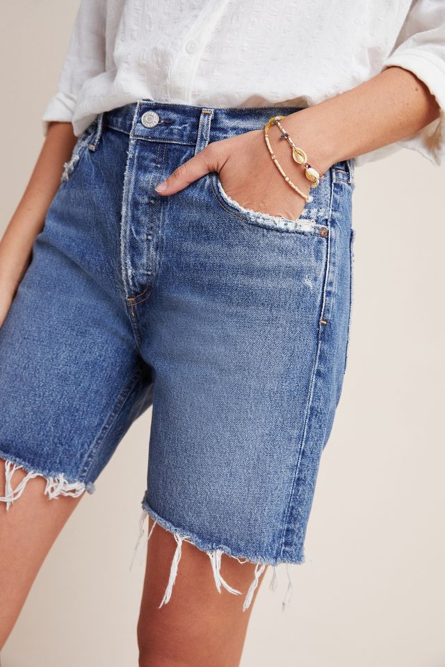 AGOLDE Rumi Ultra High-Rise Denim Bermuda Shorts #4