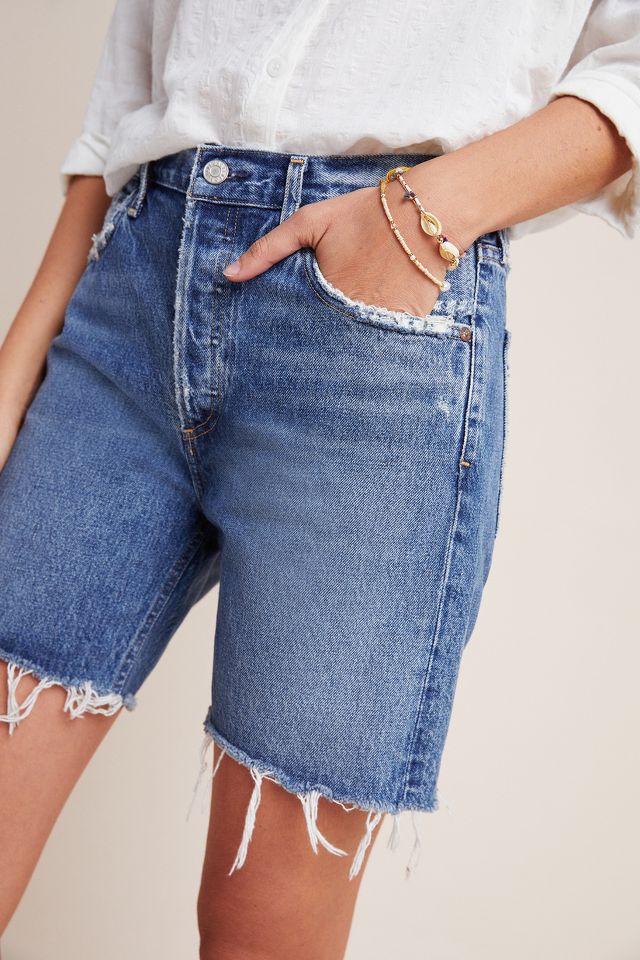 AGOLDE Rumi Ultra High Rise Denim Bermuda Shorts