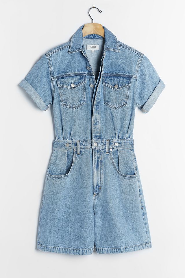 AGOLDE Zora Denim Romper