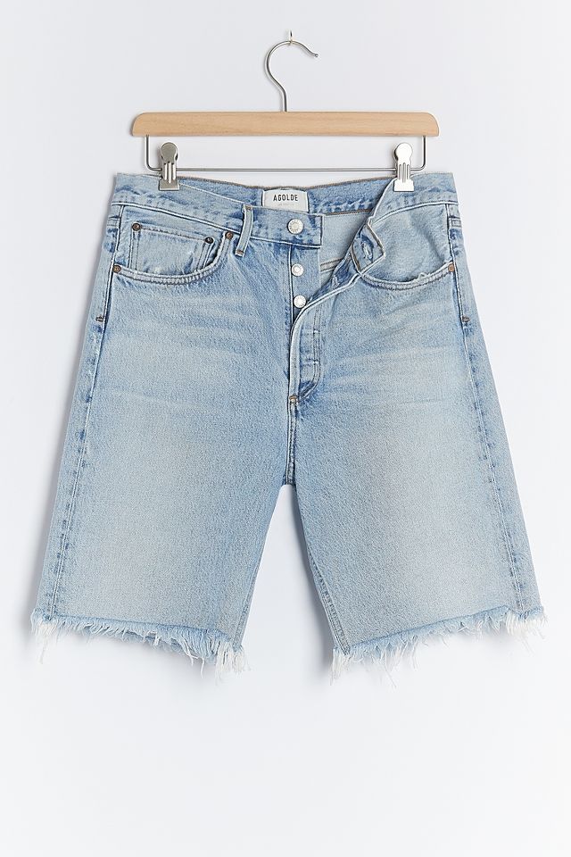 AGOLDE 90s Ultra High Rise Denim Bermuda Shorts