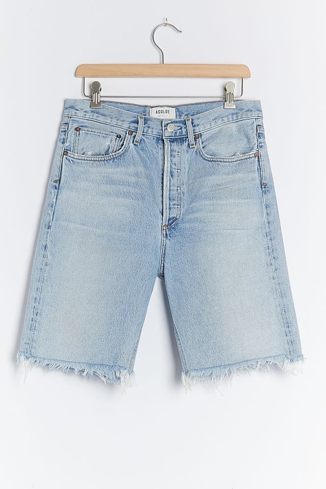 AGOLDE 90s Ultra High Rise Denim Bermuda Shorts