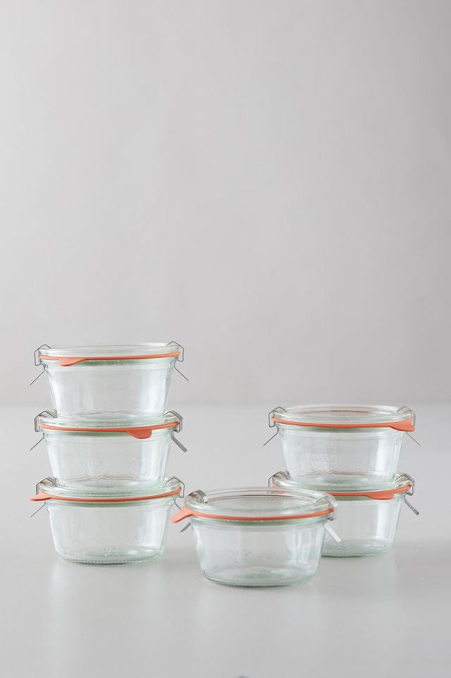 1.5L Weck Short Mold Jars, Set of 6
