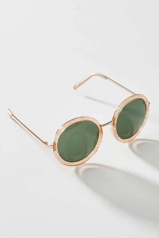 Glitter Round Sunglasses #1